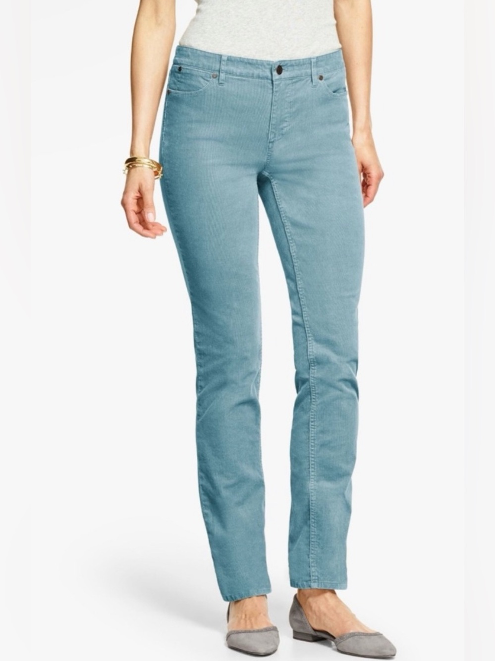 Talbots Straight Leg Stretch Corduroy Pants